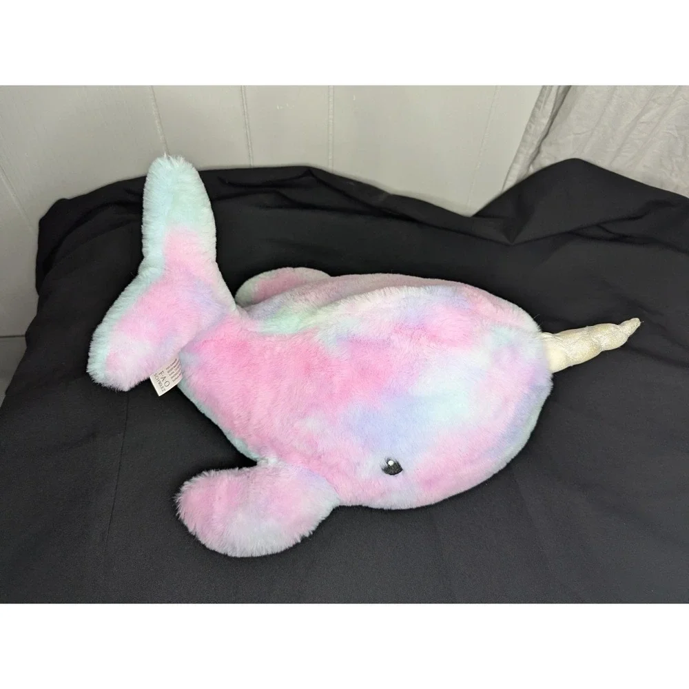 Fao Schwartz Narwhal light up bubble sounds glow brights plush stuffed‎ Toy led